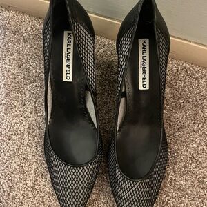 Karl Lagerfeld 3.5” Black Heels